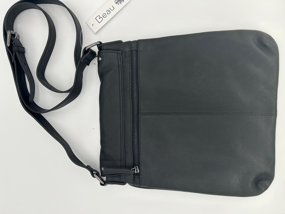 Kingsley Leather Bag Black image 3